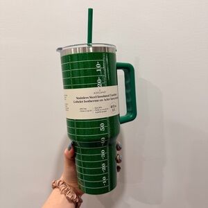 Football inspired Stainless Steel Insulated Tumbler